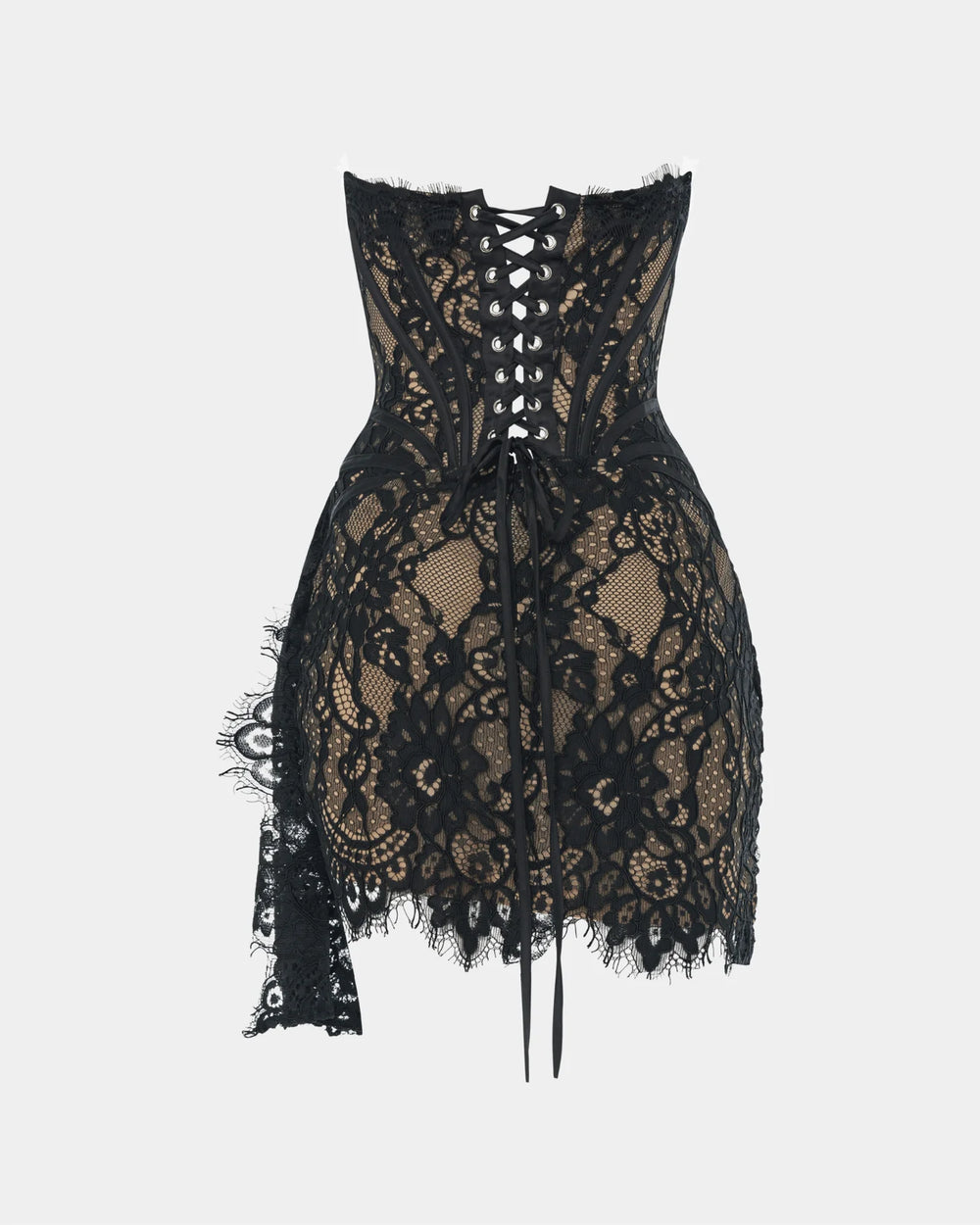 Heiress Beverly Hills - The lace corset mini dress - Black