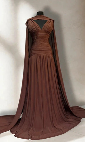 The Ru Dress - Brown