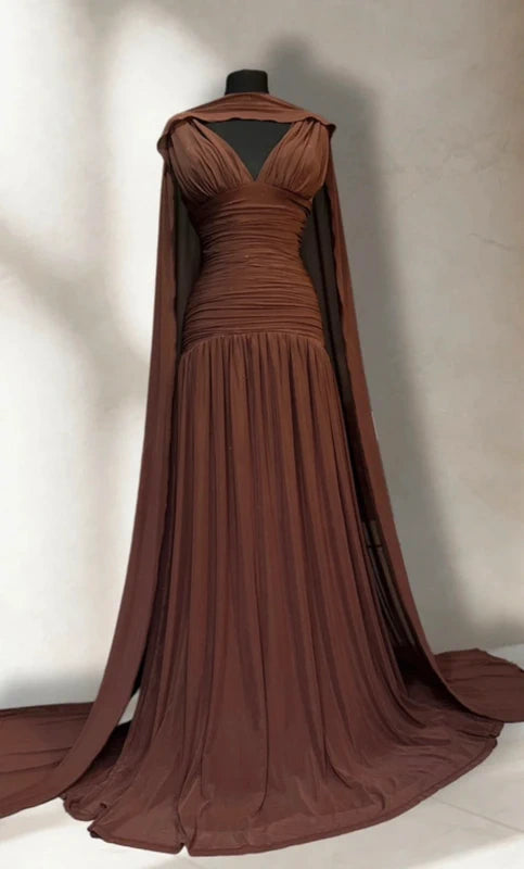 The Ru Dress - Brown
