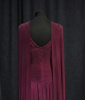 The Ru Dress - Maroon