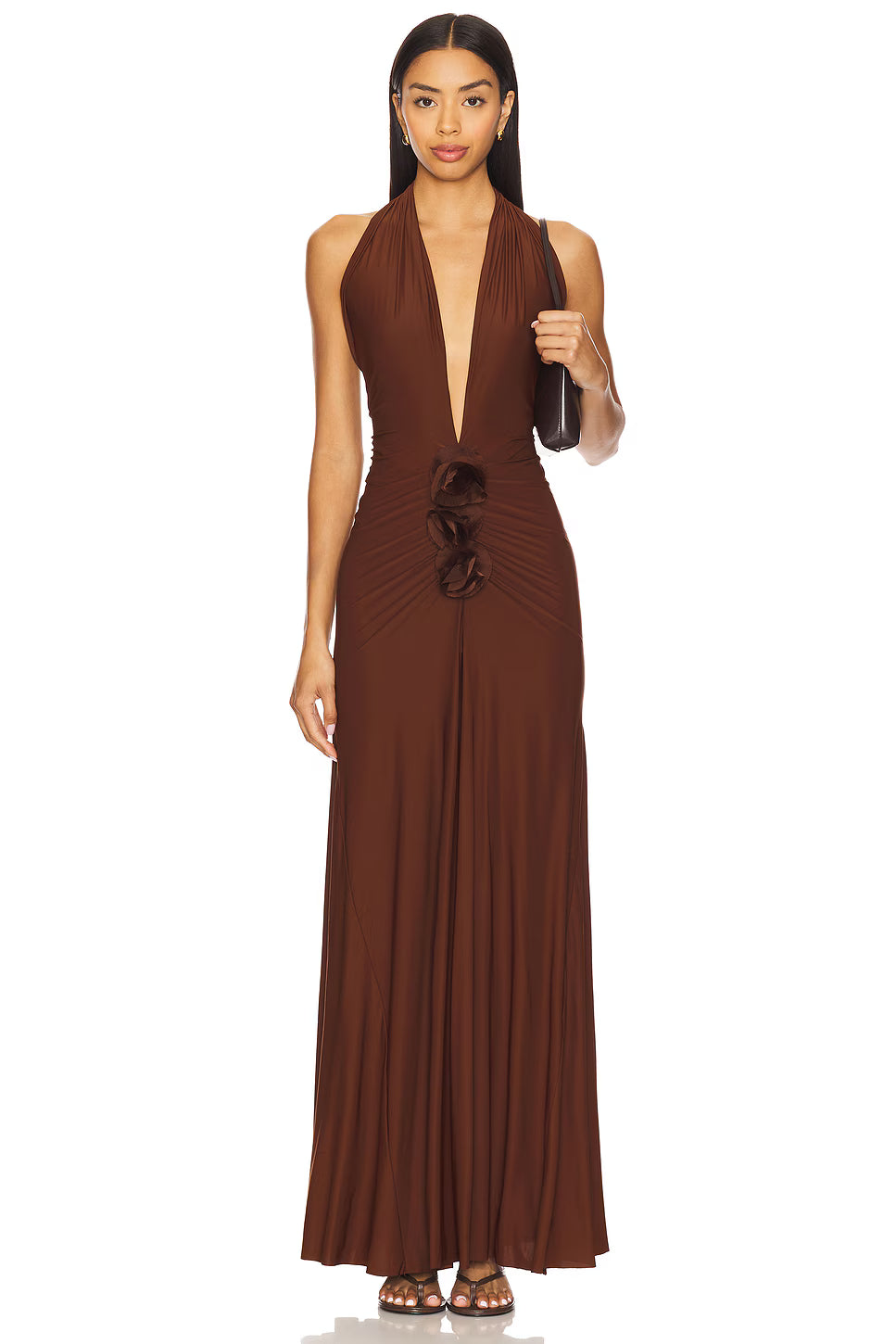 Deme by Gabriella - Elida Dress - Chocolate Brown