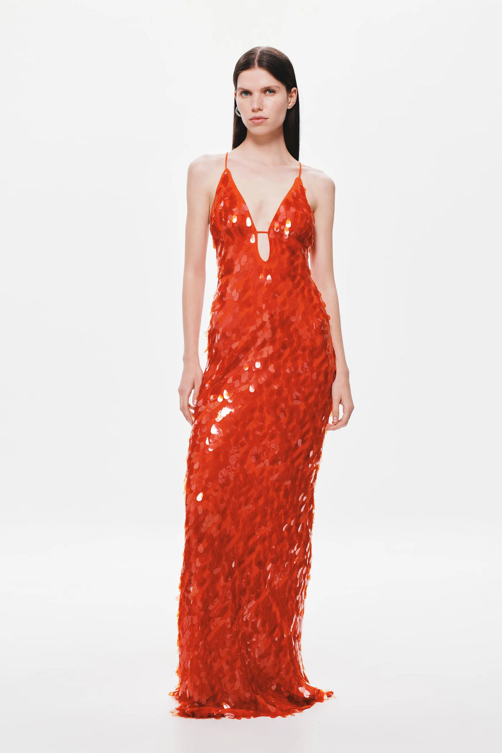Misha World - The Sapphire Sequin Dress - Red