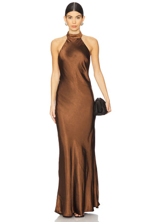 Runaway The Label - Brigitte Maxi Dress - Espresso