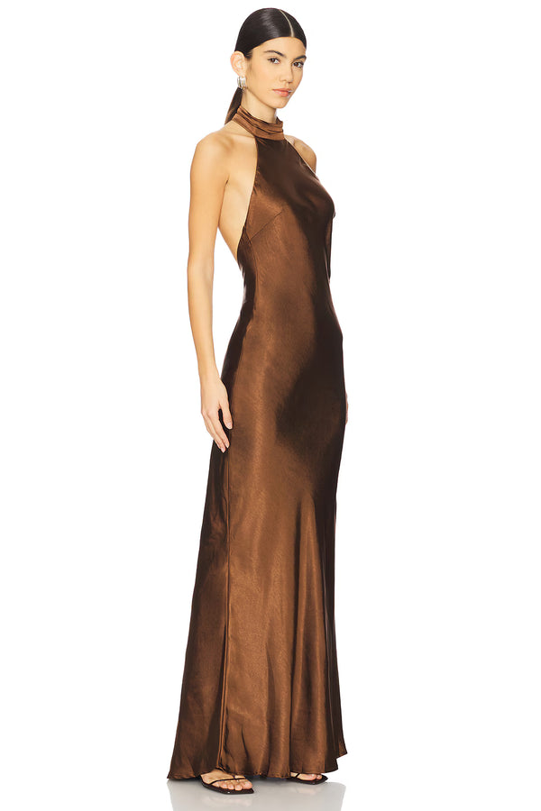 Runaway The Label - Brigitte Maxi Dress - Espresso