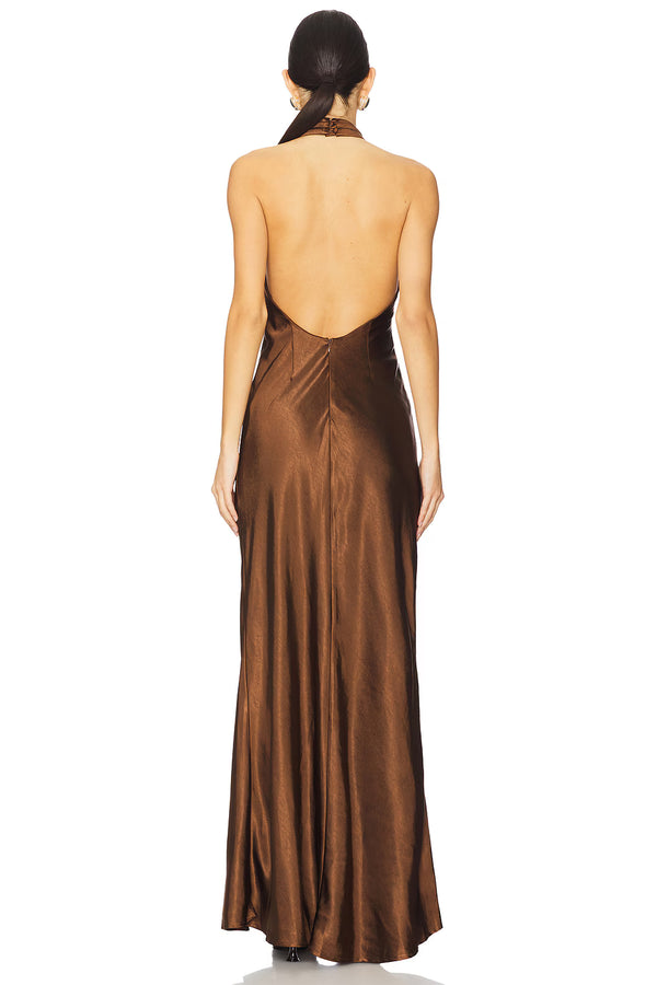 Runaway The Label - Brigitte Maxi Dress - Espresso