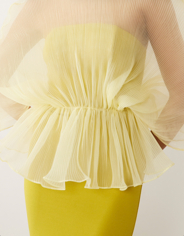 ASOS Design - VIRAL Pleated Body Maxi Dress - Green